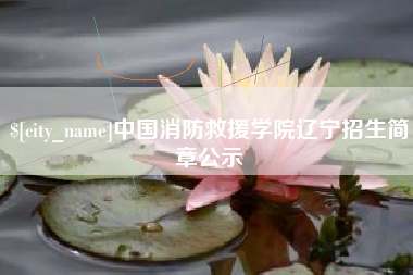拉萨中国消防救援学院辽宁招生简章公示
