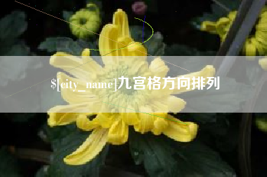 拉萨九宫格方向排列