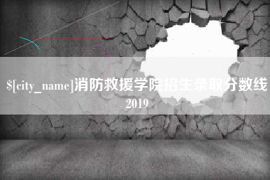 拉萨消防救援学院招生录取分数线2019