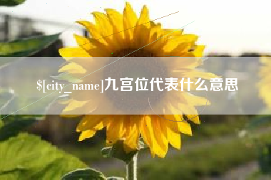 拉萨九宫位代表什么意思