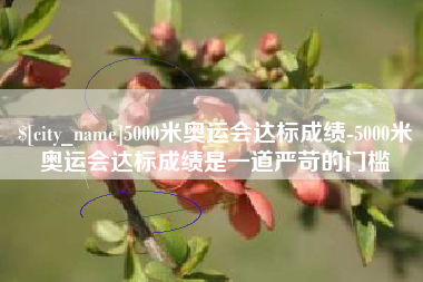 拉萨5000米奥运会达标成绩-5000米奥运会达标成绩是一道严苛的门槛