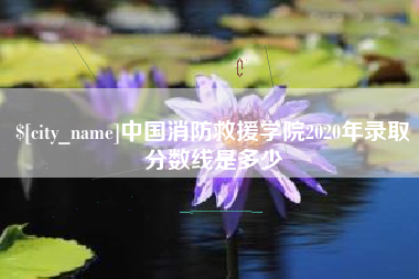 拉萨中国消防救援学院2020年录取分数线是多少