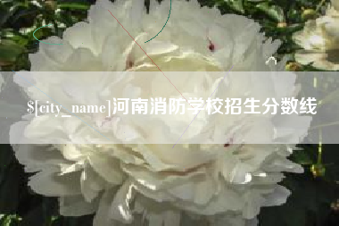 拉萨河南消防学校招生分数线