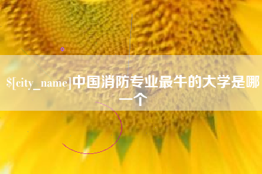 拉萨中国消防专业最牛的大学是哪一个