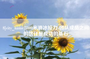 拉萨5000米滑冰接力-团队成员之间的信任是成功的基石