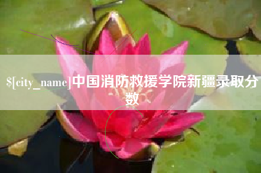 拉萨中国消防救援学院新疆录取分数
