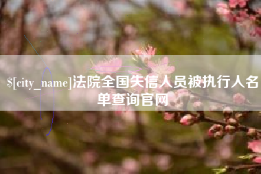 拉萨法院全国失信人员被执行人名单查询官网