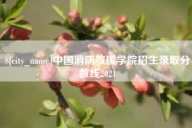 拉萨中国消防救援学院招生录取分数线2021