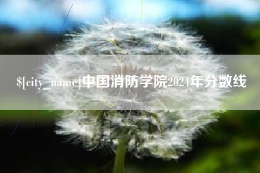 拉萨中国消防学院2024年分数线