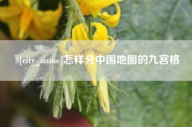 拉萨怎样分中国地图的九宫格