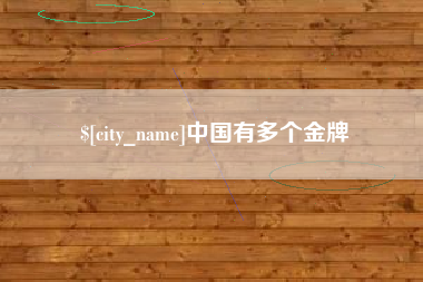 拉萨中国有多个金牌