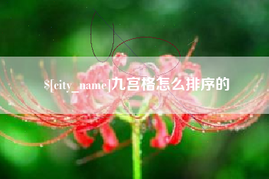 拉萨九宫格怎么排序的