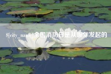 拉萨全国消防日是从哪年发起的