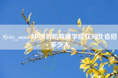拉萨中国消防救援学院在河北省招多少人