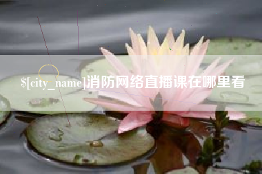 拉萨消防网络直播课在哪里看