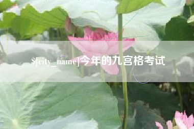 拉萨今年的九宫格考试