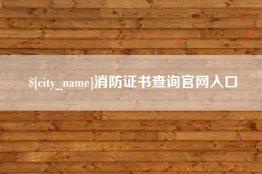 拉萨消防证书查询官网入口