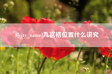 拉萨九宫格位置什么讲究